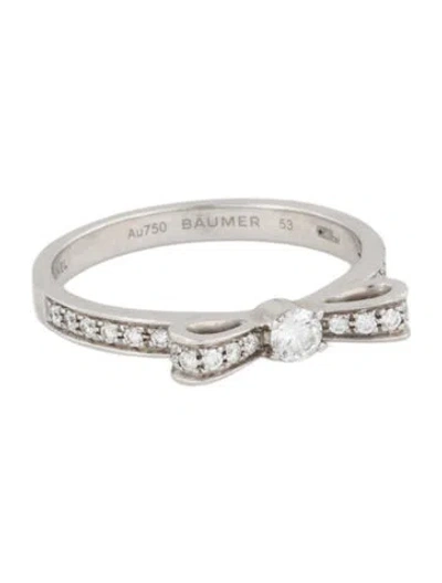 Pre-owned Chanel 18k Diamond Ruban Ring In Multi