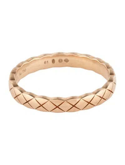 Pre-owned Chanel 18k Mini Coco Crush Ring In Multicolor