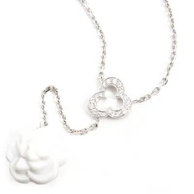 Pre-owned Chanel (18k) Necklace () In White