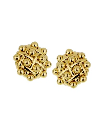 Chanel 18k Quilted Earrings (authentic Pre-loved)
