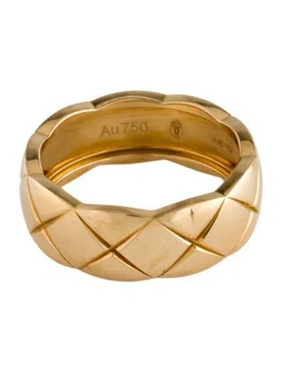 Pre-owned Chanel 18k Small Coco Crush Ring In Multi