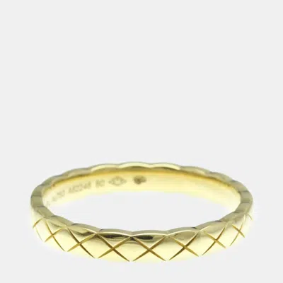 Pre-owned Chanel Coco Crush Mini Ring Fashion No Stone Band Ring Gold
