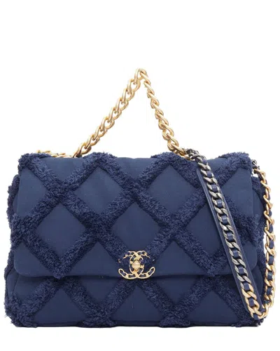 Chanel 19 Cotton Canvas Fringe Quilted Bag (authentic Pre-loved)