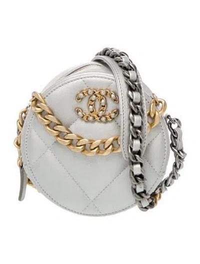 Pre-owned Chanel 19 Round Clutch