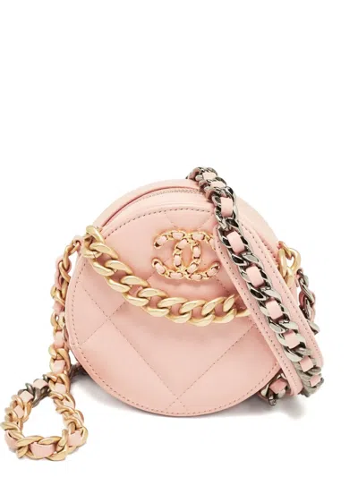 Pre-owned Chanel 19 Round Cross Body Bag