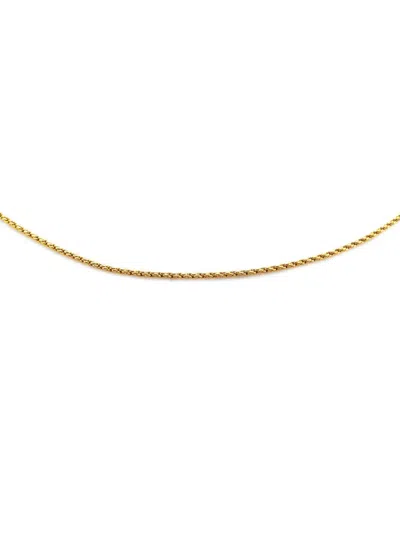 Pre-owned Chanel 1970-1980 Gold Plated Chain Necklace Costume Necklace