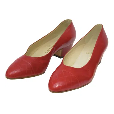 Pre-owned Chanel 1980's  Red Lady Pumps