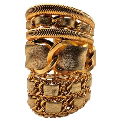 Pre-owned Chanel 1980 Massive Cuff Paris In Multi