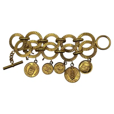 Pre-owned Chanel 1980s  Coins Charm Bracelet In Multi