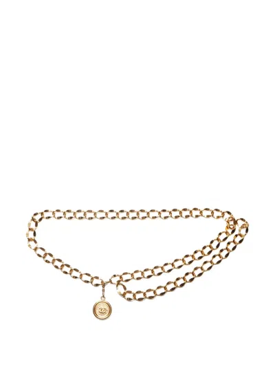 Pre-owned Chanel 1980s Coin Chain Belt