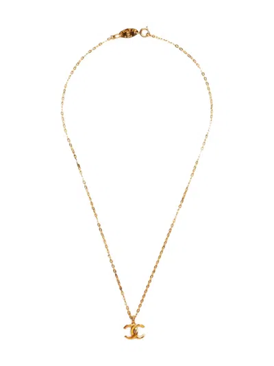 Pre-owned Chanel 1980s Interlocking Cc Necklace