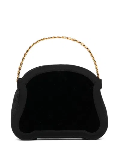 Pre-owned Chanel 1980s Minaudière Clutch Bag In Black