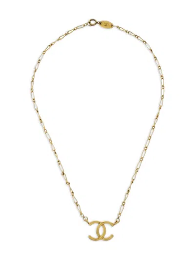 Pre-owned Chanel 1982 Cc-pendant Necklace