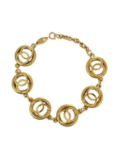 Pre-owned Chanel 1983 Cc Bracelet