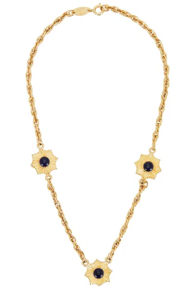 Pre-owned Chanel Coco Mark Chain Necklace In Gold