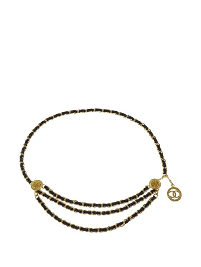 Pre-owned Chanel 1984 Medallion Chain Belt