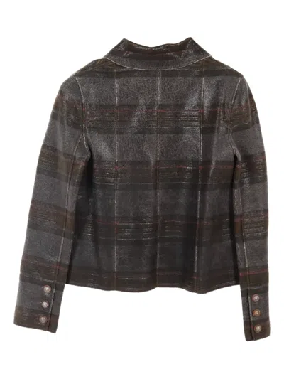 Pre-owned Chanel 1986-1988 Aging Cashmere Jacket In Gray