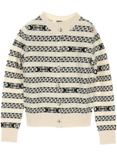 Pre-owned Chanel 1986-1988 Cashmere Cardigan In White