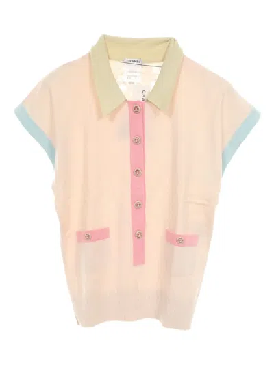 Pre-owned Chanel 1986-1988 Cashmere Top In Pink