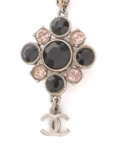 Pre-owned Chanel 1986-1988 Cc Bracelet In Silver