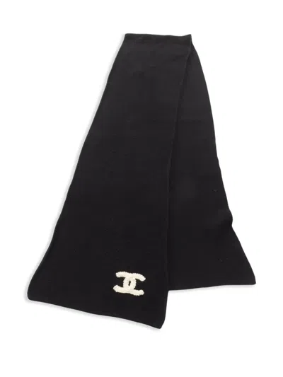 Pre-owned Chanel 1986-1988 Cc Knitted Scarf