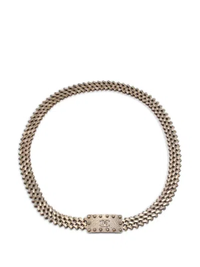 Pre-owned Chanel 1986-1988 Coco Mark Belt Belt In Gold