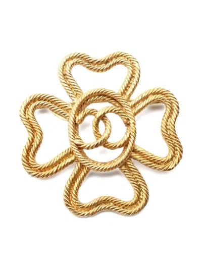 Pre-owned Chanel 1986-1988 Coco Mark Brooch