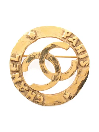 Pre-owned Chanel 1986-1988 Coco Mark Brooch