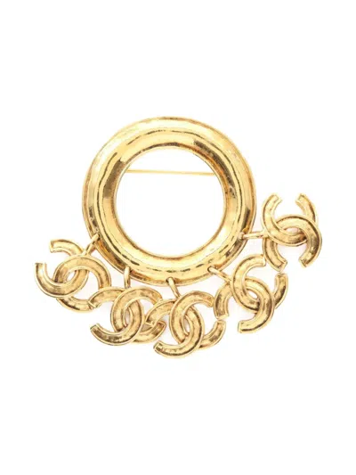 Pre-owned Chanel 1986-1988 Coco Mark Brooch
