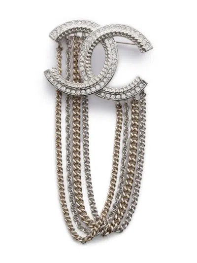 Pre-owned Chanel 1986-1988 Coco Mark Brooch