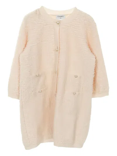 Pre-owned Chanel 1986-1988 Coco Mark Button Cardigan In Pink
