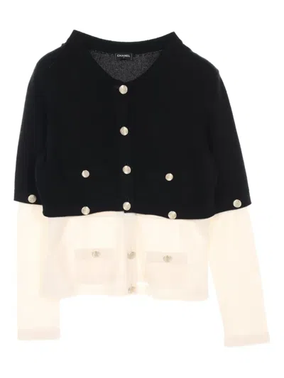 Pre-owned Chanel 1986-1988 Coco Mark Cardigan In Multi