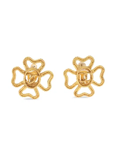 Pre-owned Chanel 1986-1988 Coco Mark Earrings