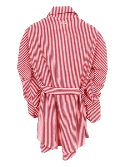 Pre-owned Chanel 1986-1988 Coco Mark Gathered Jacket In Pink