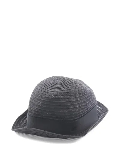 Pre-owned Chanel 1986-1988 Coco Mark Hat In Gray