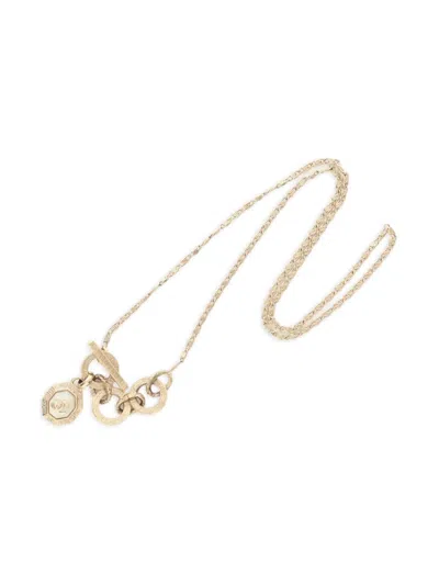 Pre-owned Chanel 1986-1988 Coco Mark Necklace In Gold