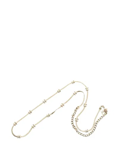 Pre-owned Chanel 1986-1988 Coco Mark Necklace In Gold