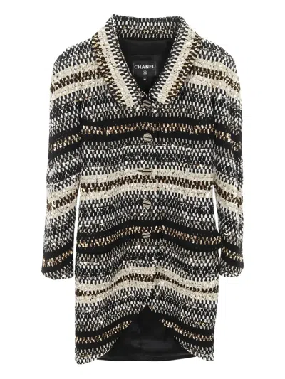 Pre-owned Chanel 1986-1988 Cocomark Button Jacket In Black