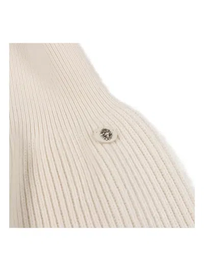 Pre-owned Chanel 1986-1988 Knit Cashmere Skirt In Neutral