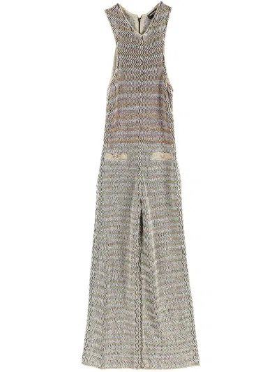 Pre-owned Chanel 1986-1988 Knitted Jumpsuit In Gold