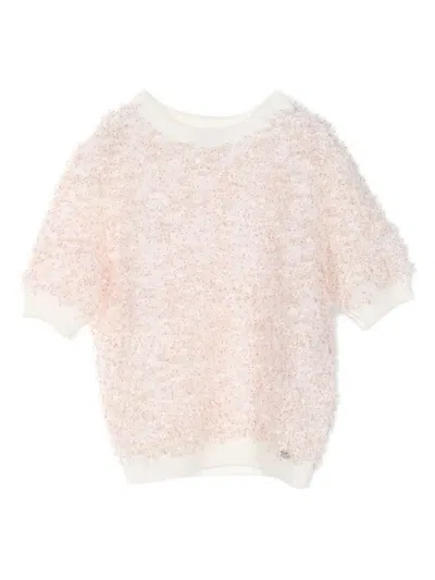 Pre-owned Chanel 1986-1988 Polka-dot Jumper In White