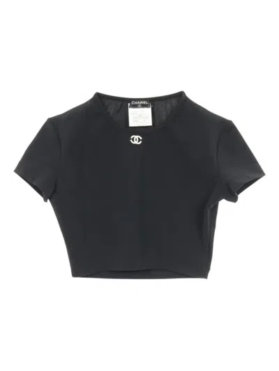 Pre-owned Chanel 1986-1988 Short-sleeve T-shirt In Black