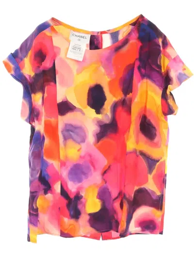 Pre-owned Chanel 1986-1988 Silk Blouse In Pink