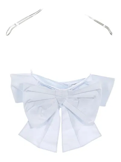 Pre-owned Chanel 1986-1988 Spaghetti-straps Blouse In Blue