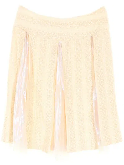 Pre-owned Chanel 1986-1988 Tweed Skirt In Neutrals