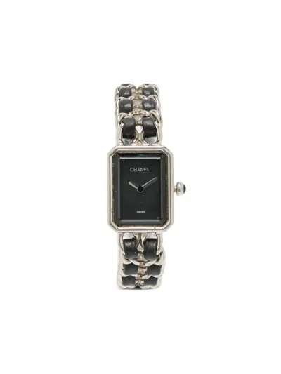 Pre-owned Chanel 1986 Première 22mm In Black