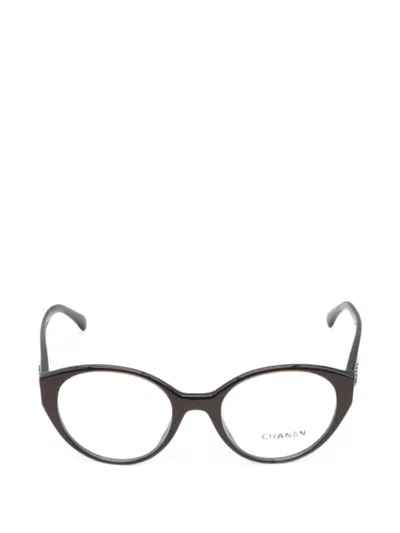 Pre-owned Chanel 1986-1988 Cc Interlocking Glasses In Purple