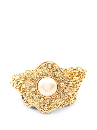 Pre-owned Chanel 1986-1988 Chain Bracelet In Gold