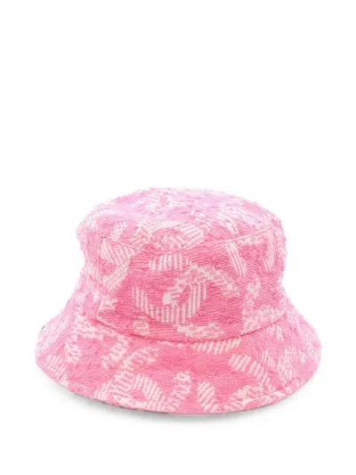 Pre-owned Chanel 1986-1988 Coco Mark Bucket Hat In Pink