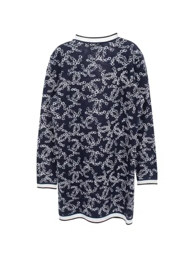 Pre-owned Chanel 1986-1988 Coco Mark Cardigan In Blue